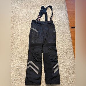 Harley-Davidson Men's Black Reflective Motorcycle Pants with Suspenders